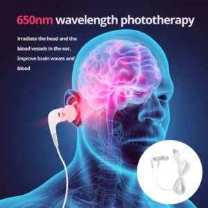 Tinnitus Ear Laser Therapy LLLT Irradiation Laser Physiotherapy Earplug Otitis Media Deafness Diabetes Hypertension Treatment - Image 2