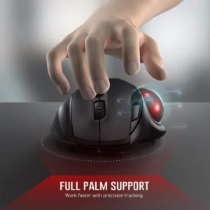 Trackball Wireless Mouse Rechargeable Bluetooth 2.4G USB Mouse Ergonomic Mice for Computer Android Windows 3 Adjustable DPI - Image 2