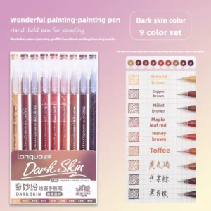 198/6 PCS Morandi Gel Pen Student Diary Scrapbook Painting DIY Gel Pen Set Coloring Book Drawing Doodling Pen School Supplies - Image 2