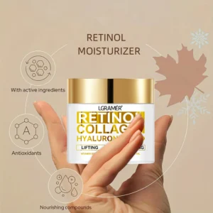 Retinol Face Cream Moisturizing Wrinkle Remover Collagen Hyaluronic Acid Creams Skin Care Cosmetic for Women&Men - Image 4