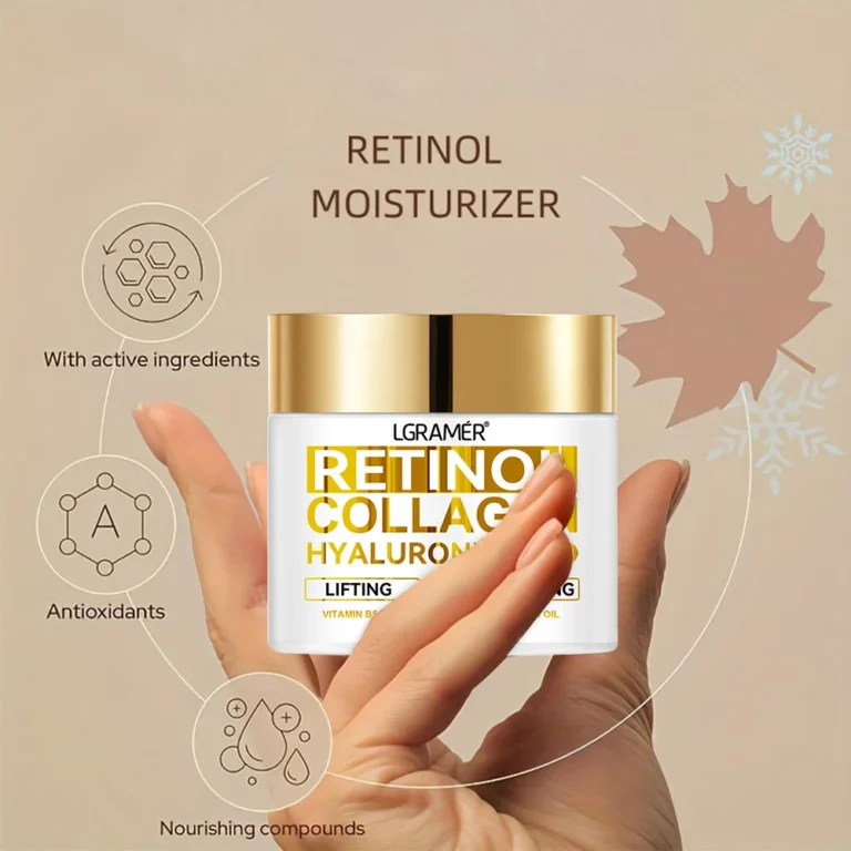 Retinol Face Cream Moisturizing Wrinkle Remover Collagen Hyaluronic Acid Creams Skin Care Cosmetic for Women&Men - Image 4