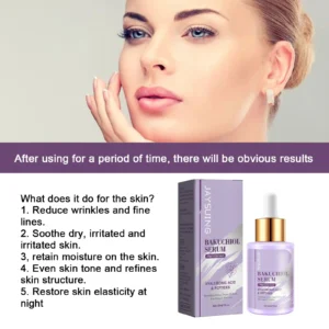 Bakuchiol Facial Rejuvenation Serum Anti Wrinkle Fade Fine Lines Firming Skin Elasticity Improve Radiance Face Hydrating Essence - Image 6