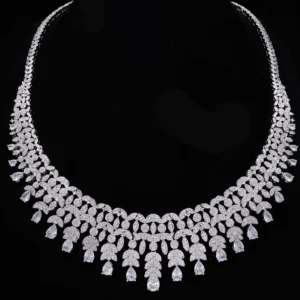 2024 New 4-piece Bride Zirconia Full Set Women's Party Jewelry Set Dubai Nigeria Crystal Wedding Jewelry Set - Image 2