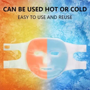 Face Cooling Mask Gel Eye Mask Ice Pack Cooling PVC Hot Cold Therapy Skin Care Tool Gel Face Mask Skin Firming Spa Sleep Mask - Image 2