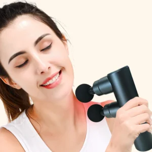 Muscle Electric Massage Gun USB Charging High Frequency Double Head Body Relax Portable Massage Gun with Bag for Sports Gift - Image 4