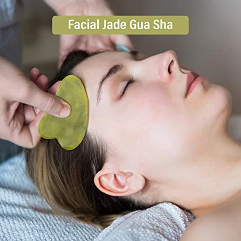 Natural Green Xiuyu Gua Sha Board Jade Stone Massager For SPA Acupuncture Body Scraping Gouache Scraper Facial Beauty Tool - Image 5