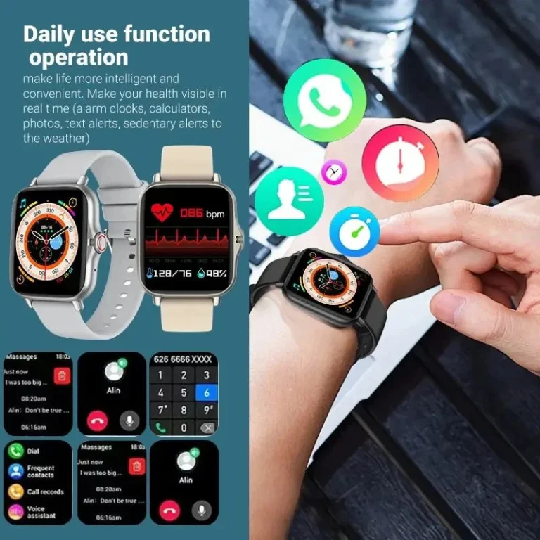 2024 Smart Watch Android Phone 1.44'' Inch Color Screen Bluetooth Call Blood Oxygen/Pressure Monitoring Smart Watch Women Men - Image 2