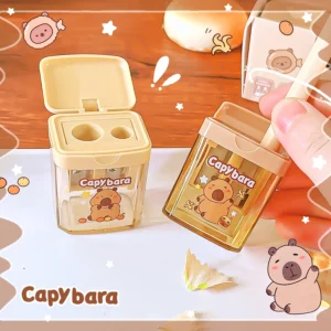 kawaii stationery back to school supplies classroom school useful accessories cute capybara pencil sharpener teacher supplies - Image 5