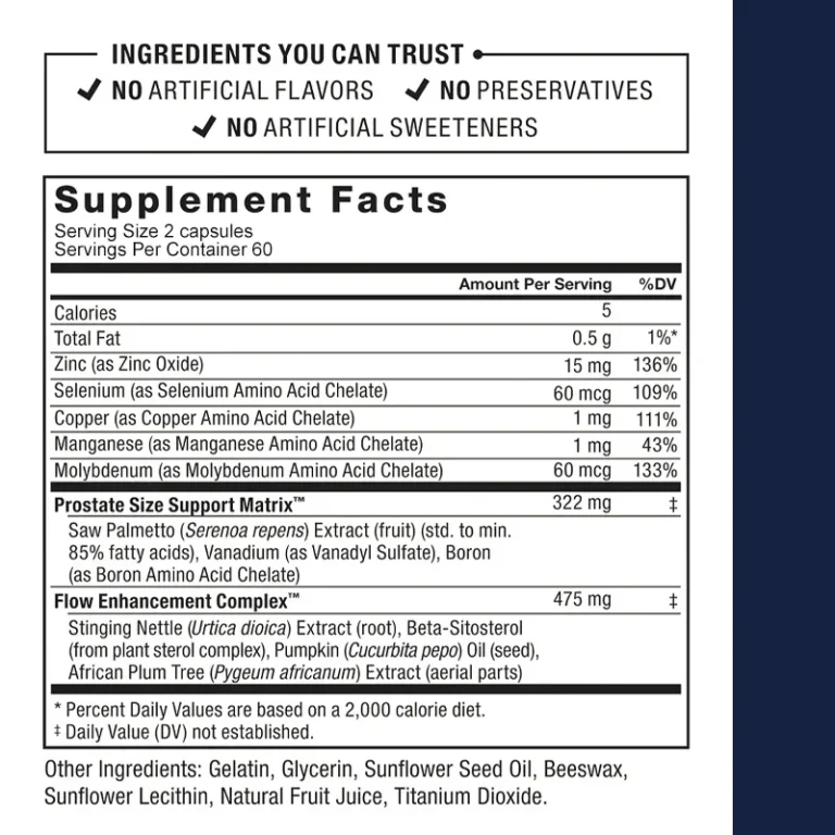 Prostate - Urinary Tract Health, Relieve Frequent Urination, Hair Growth, Bladder Support Capsules - Image 2