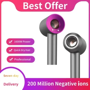 Professional Leafless Hair Dryer Negative Ion Salon Tool High Speed 110,000 Rpm Super Household Appliance Portable Hair Dryer
