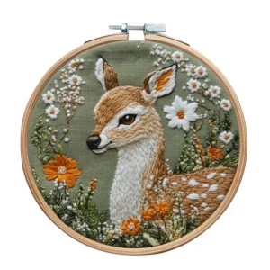 Animal Landscape Stitching Sewing Kit Included Hand Embroidery Kit For Adults Embroidery Kit Accessories & Hoop Gift - Image 4