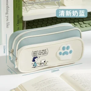 Snoopy Pencil Case Large Capacity Stationery Box Boys & Girls High Value Cartoon Anime Students Multi-Layer Stationery Bags Gift - Image 6