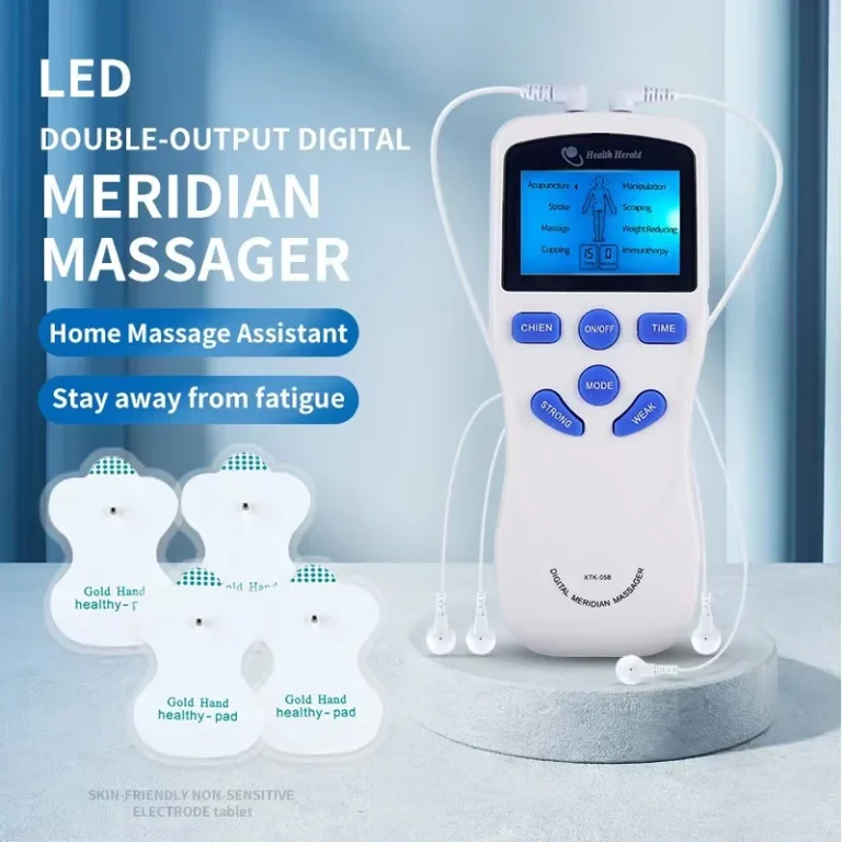 8 Modes EMS Dual Channel Massager Tens Machine Body Massage Full Body Muscle Massager with Accessories - Image 2