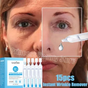 Hyaluronic Acid Instant Wrinkle Remover Essence Fade Fine Lines Face Serum Anti Aging Firming Lifting Whitening Korean Skin Care