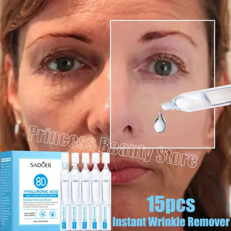 Hyaluronic Acid Instant Wrinkle Remover Essence Fade Fine Lines Face Serum Anti Aging Firming Lifting Whitening Korean Skin Care