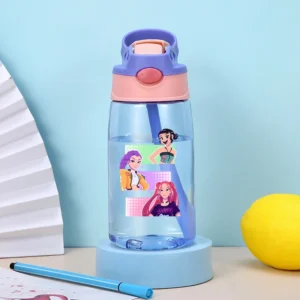 K-pop Demon Hunters Kawaii Water Cup with Draw for Boys Girls Anime Fashion Cups Students Portable Sports Water Bottle Kids Gift - Image 4