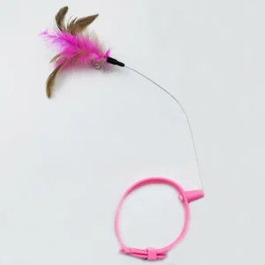 New hot product collar for cat teaser self-entertainment cat toy neck collar feather bell cat toy pet supplies - Image 3