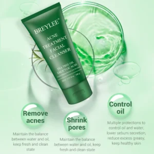 BREYLEE Facial Cleanser Toner Essence Face Cream Gel Facial Mask Set - Image 3