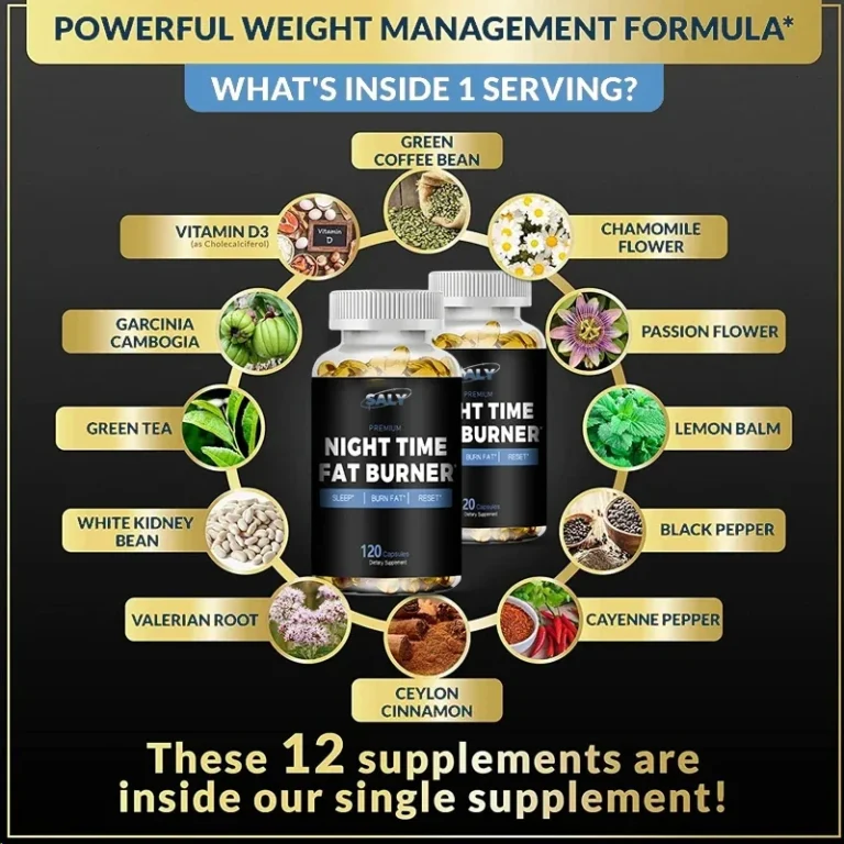 Nighttime Fat Burning Supplement - Promotes Sleep Quality, Powerful Tummy Control For Men And Women, Weight Management - Image 2
