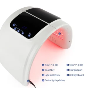 Professional 7 Colors PDT LED Mask Facial Red Light Therapy Skin Rejuvenation Device Face Lift Anti Wrinkle Beauty Machine - Image 2