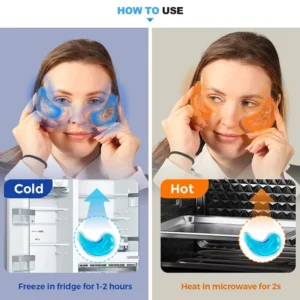 Hot & Cold Compress Eye Pad Reusable Ice Gel Eye Pack Cooling Gel Eye Pad for Eye Strain Swelling Dark Circle Skin Care Tools - Image 6