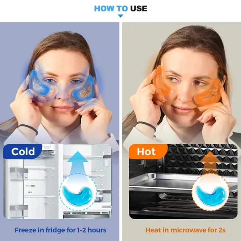 Hot & Cold Compress Eye Pad Reusable Ice Gel Eye Pack Cooling Gel Eye Pad for Eye Strain Swelling Dark Circle Skin Care Tools - Image 6