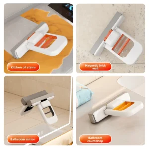 Mini Sponge Mop Hand-free Wash Mops Mini Portable Super Absorbent Mop for Desktop Floor Bathroom Kitchen Glass Car Cleaning - Image 6