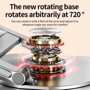 Laptop Stand 360° Rotatable Notebook Holder Liftable Desk Riser Stand Aluminum Alloy Stand Compatible With 9.7-17.3 Inch Laptops - Image 2