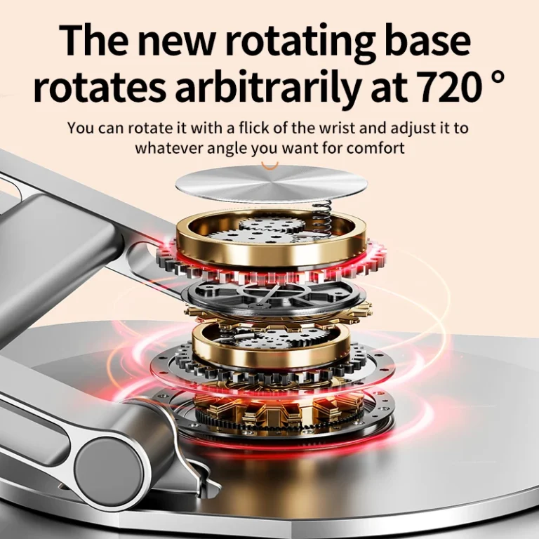 Laptop Stand 360° Rotatable Notebook Holder Liftable Desk Riser Stand Aluminum Alloy Stand Compatible With 9.7-17.3 Inch Laptops - Image 2