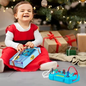 Busy Board Led Lights Switch Sensory Montessori Toys Portable Electric Puzzle Early Educational Puzzle Toy for Toddler Kids Gift - Image 4