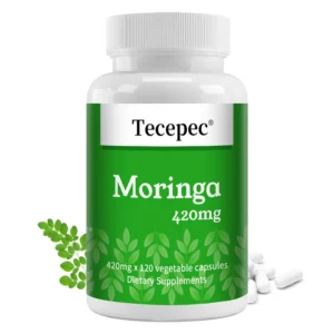Moringa Capsules - Immune System & Energy Booster, Metabolism Booster, Antioxidant, Promotes Bone Joint Health, 120 Capsules