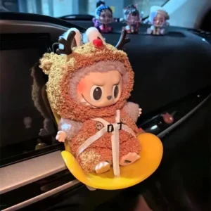 15-17cm doll Seat Labubu carseat Safety Seat Cute Doll Air Outlet Aromatherapy decoration high-grade Car Interior Decoration - Image 4