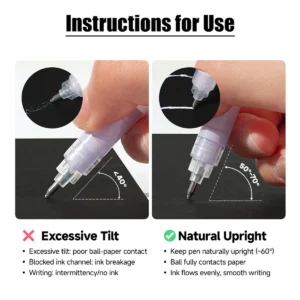 12 colors/box direct liquid hardhead high-gloss acrylic marker, suitable for student notebook writing, DIY painting and graffiti - Image 3