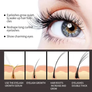 Natural Eyelash Growth Serum 15 Days Fast Eyelashes Enhancer Longer Thicker Fuller Lashes Eyebrows Lift Eye Care Products Makeup - Image 3