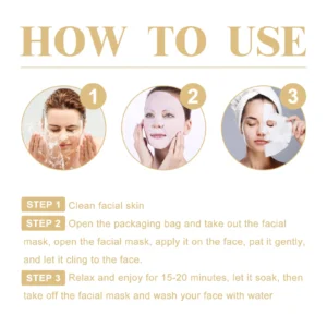 10PCS Collagen Anti Wrinkle Facial Mask Anti Aging Fade Fine Lines Firm Skin Moisturizing Brightening SkinCare Korean Cosmetics - Image 6