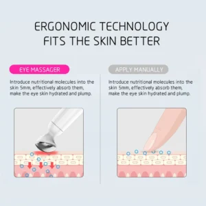 Mini Electric Vibration Eye Massager Anti-Ageing Wrinkle Dark Circle Pen Removal Rejuvenation Eye Massager - Image 4