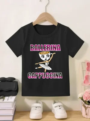 Y2k Boys Girls Italian Brainrot Animals Kids T-shirt Tung Tung Tung Sahur Short Sleeve Tops Funny Meme Cute Tee Summer Clothing - Image 5