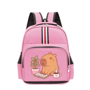 Cute Capybara School Backpack For Children Teeneger Large Schoolbags Boys Girls Student Book Bags Cartoon Capybara Bags Gifts - Image 2