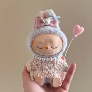 17cm labubu clothes outfit Plush doll clothes Macaron Cute Clothing DIY Kid Gift Dog Clothes Hair accessories v1 v2 clothes - Image 4