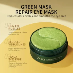 60/120 Pieces Eye Mask Avocado Gold Moisturize Firming Improve Eye Bags Eye Patches Anti Wrinkle Eye Patches for Dark Circles - Image 2