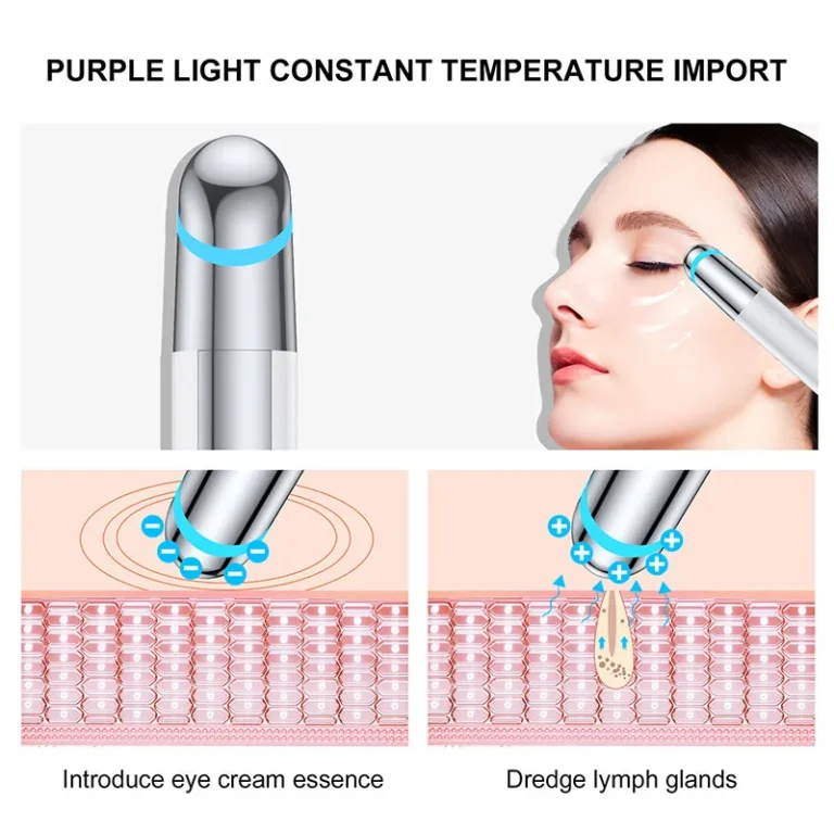 Eye And Lip Beauty Device Eye Massager Remove Eye Bags Dark Circles Red Blue Light Eye Lifting Massage Instrument - Image 6