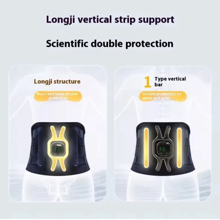 Comfortable Fit Weightlifting Squats and Core Exercises Multi-functional Back Pain Relief Heated Massager Belt - Image 6
