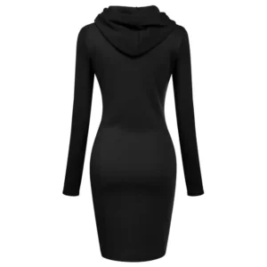 Ladies Dress Autumn Women Hooded Dresses Hoodies Women Sweatshirts Women Hoodies Dress Tops Ladies Clothing - Image 6