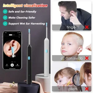 Visual Ear Wax Cleaner with Camera Safe Earwax Removal Endoscope with 5M Camera Luminous Otoscope Ear Cleaning Tools Ear Care - Image 3