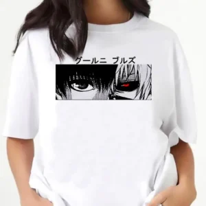 Tokyo Ghoul top tees female anime 2000s Psychedelic Digital Retro graphic t shirt Comfortable hip hop Pastel aesthetic Digital - Image 4
