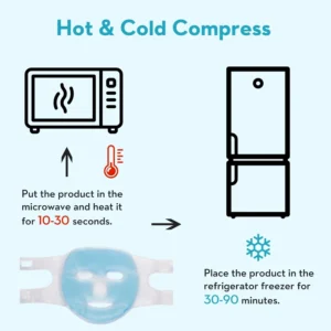 Face Cooling Mask Gel Eye Mask Ice Pack Cooling PVC Hot Cold Therapy Skin Care Tool Gel Face Mask Skin Firming Spa Sleep Mask - Image 6