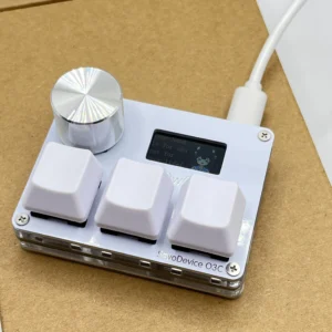 O3C SayoDevice OSU O3C Rapid Trigger Hall Switches Magnetic Pink Switches Keyboard With Knob Screen Copy Paste Shotcut - Image 3