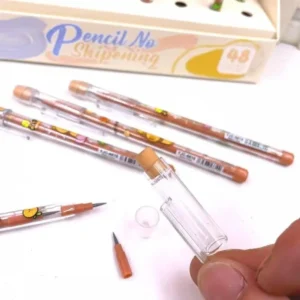 4Pcs/Set Capybara Cartoon Stackable Pencils 10 in 1 Point Pencils for Birthday Party Stationery Supplies Birthday Gift - Image 5