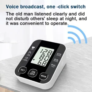 English Voice Arm Tonometer Medical Blood Pressure Monitor Heart Rate Sphygmomanometer Digital Upper Tensiometers Meter Cuff - Image 6