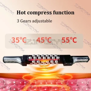 Relaxed Red Light Heated Massage Device 360 Rotating Inner Ball Muscle Relaxation Massage Roller For Whole Body Anti Cellulite - Image 4